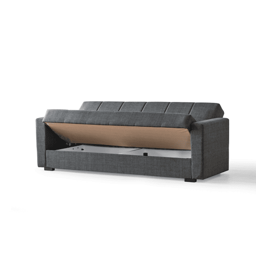 Sofá cama 3 lugares DORA cor cinza escuro