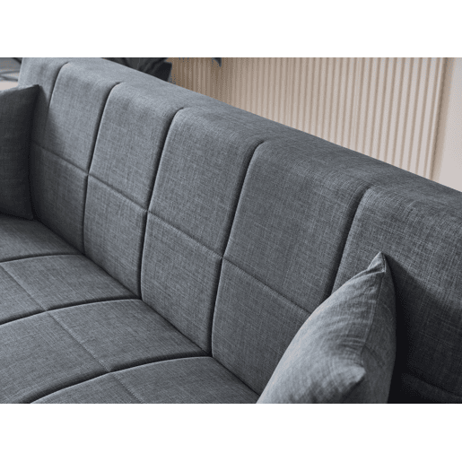 Sofá cama 3 lugares DORA cor cinza escuro