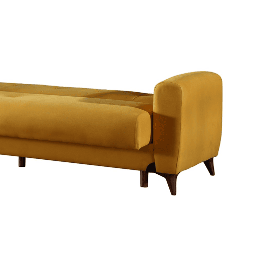 Sofá cama 3 lugares DORIAN II cor amarelo