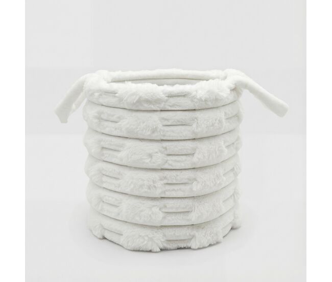 Cesta catalina l 30x30x30cm color crudo