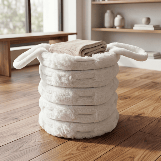 Cesta CATALINA L 30x30x30cm cor cru