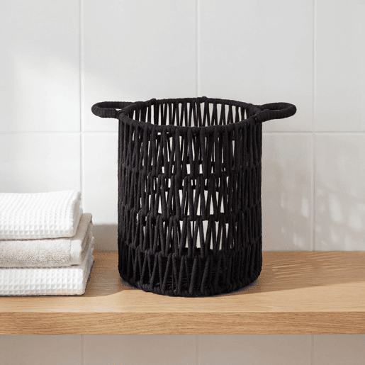 Cesta SYVER L 34x38x38cm cor preto