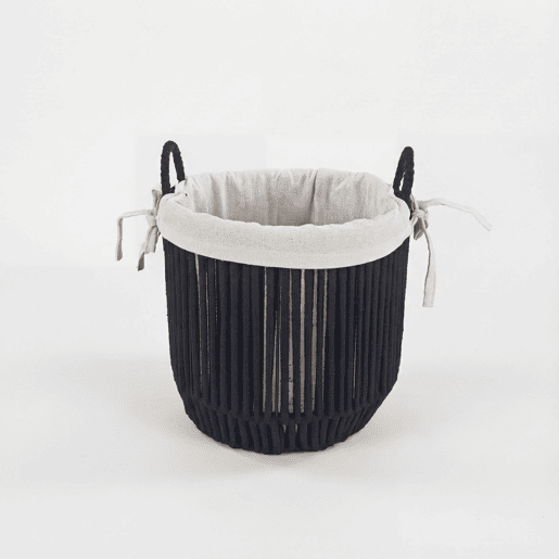 Cesta KYRKA M 28x31x31cm cor preto