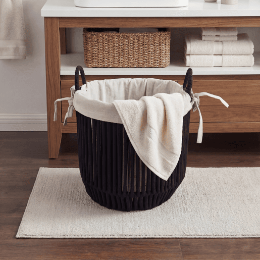 Cesta KYRKA M 28x31x31cm cor preto
