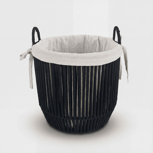 Cesta KYRKA L 31x35x35cm cor preto