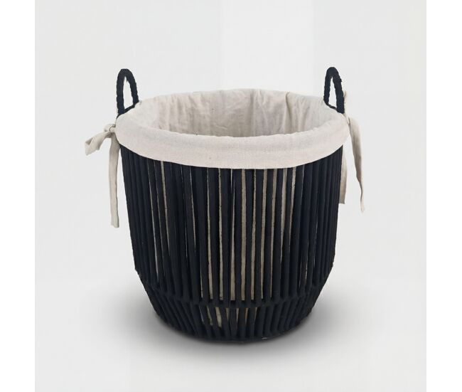Cesta kyrka l 31x35x35cm color negro