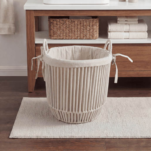 Cesta KYRKA L 31x35x35cm cor cru