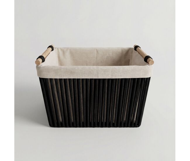 Cesta noah m 23x35x30cm color negro