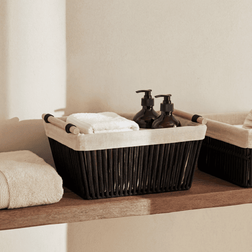 Cesta NOAH M 23x35x30cm cor preto