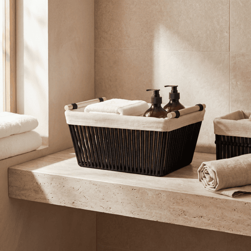 Cesta NOAH L 24x38x35cm cor preto