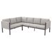 Set rinconera de jardín CAMARGO con mesa alta y banco Set rinconera de jardín CAMARGO con mesa alta y banco Gris