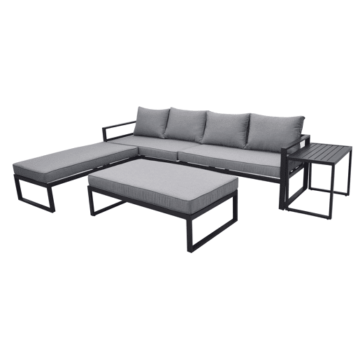 Conjunto jardim MAHÓN com chaise longue reversível e desdobrável