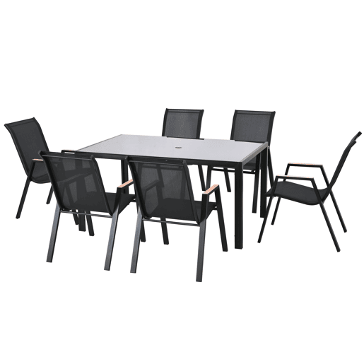 Conjunto de jardim IBIZA com mesa e 6 cadeiras