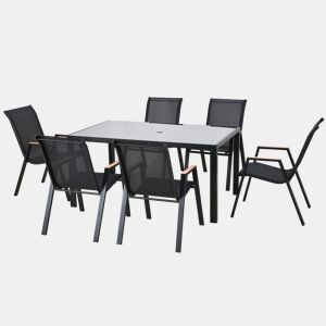 Conjunto de jardim IBIZA com mesa e 6 cadeiras