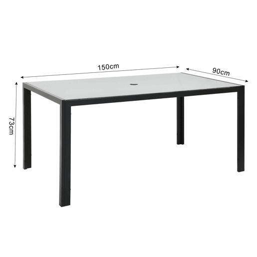 Conjunto de jardim IBIZA com mesa e 6 cadeiras Conjunto de jardim IBIZA com mesa e 6 cadeiras