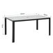 Set de jardín IBIZA de mesa y 6 sillas Set de jardín IBIZA de mesa y 6 sillas Negro