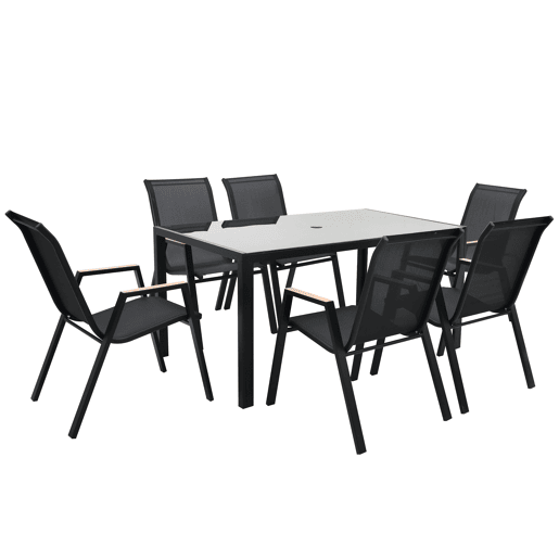 Conjunto de jardim IBIZA com mesa e 6 cadeiras
