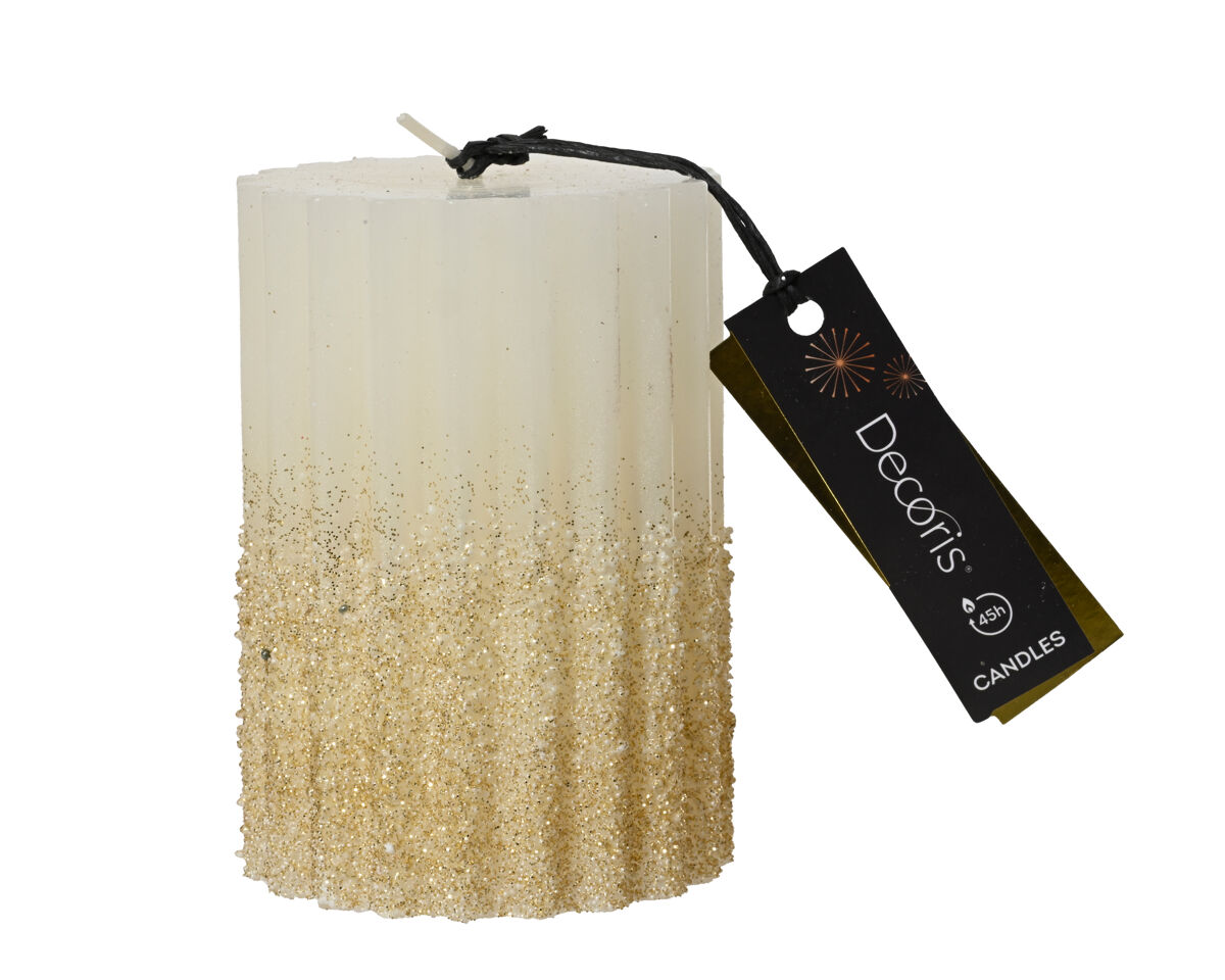 Vela TACO dorada 10cm marca DECORIS