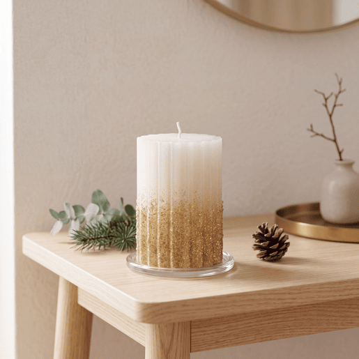 Vela TACO dourada 10cm marca DECORIS