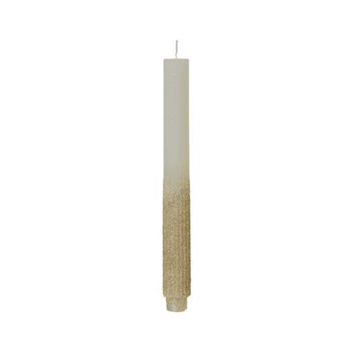 Vela de cera XMAS dourada 2 unidades 26,5cm marca DECORIS