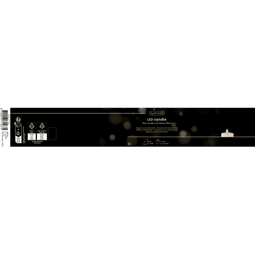Vela LED bege 19cm marca LUMINEO Vela LED bege 19cm marca LUMINEO