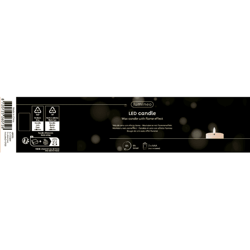 Vela LED dourada 15cm marca LUMINEO Vela LED dourada 15cm marca LUMINEO