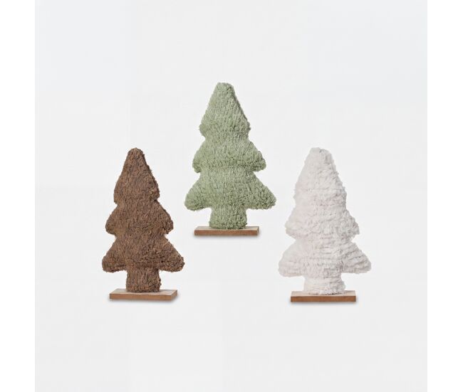 Figura abeto xmas poliéster 23cm surtido marca decoris