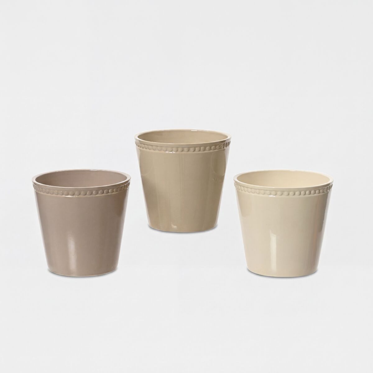 Macetero STONE gres surtido marca DECORIS