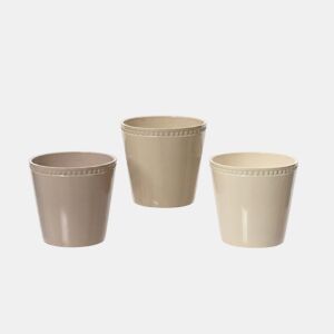 Vaso STONE em grés sortido 12,5cm marca DECORIS