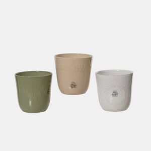 Vaso STONE II em grés sortido 13cm marca DECORIS