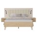 Set cama TOSCANA cabecero y mesitas roble y crema Set cama TOSCANA cabecero y mesitas roble y crema Roble