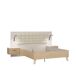 Set cama TOSCANA cabecero y mesitas roble y crema Set cama TOSCANA cabecero y mesitas roble y crema Roble