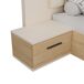 Set cama TOSCANA cabecero y mesitas roble y crema Set cama TOSCANA cabecero y mesitas roble y crema Roble