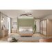 Armario TOSCANA 231x215cm 2 puertas correderas roble y crema Armario TOSCANA 231x215cm 2 puertas correderas roble y crema Roble