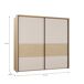 Armario TOSCANA 231x215cm 2 puertas correderas roble y crema Armario TOSCANA 231x215cm 2 puertas correderas roble y crema Roble