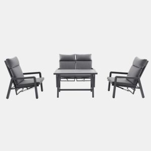 Conjunto de jardim MANACOR cor cinza escuro