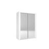 Roupeiro KYROS 150x201cm portas de correr com espelho branco mate