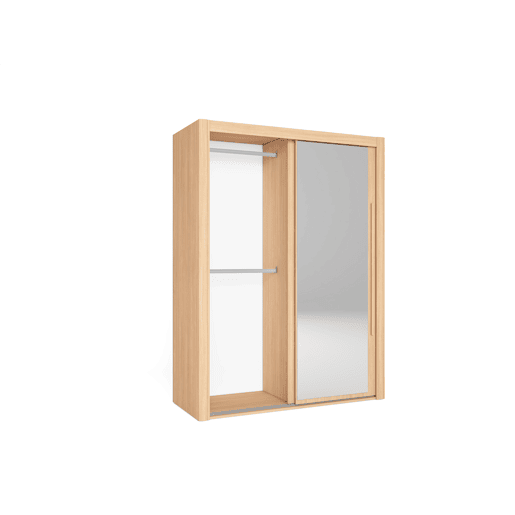 Roupeiro KYROS 150x201cm 2 portas de correr com espelho carvalho Roupeiro KYROS 150x201cm 2 portas de correr com espelho carvalho