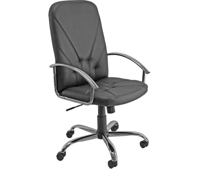 Silla de director dante cr polipiel negro base cromada