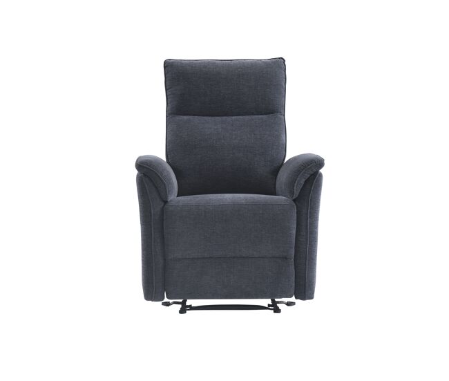 Sillón relax manual devon color gris oscuro