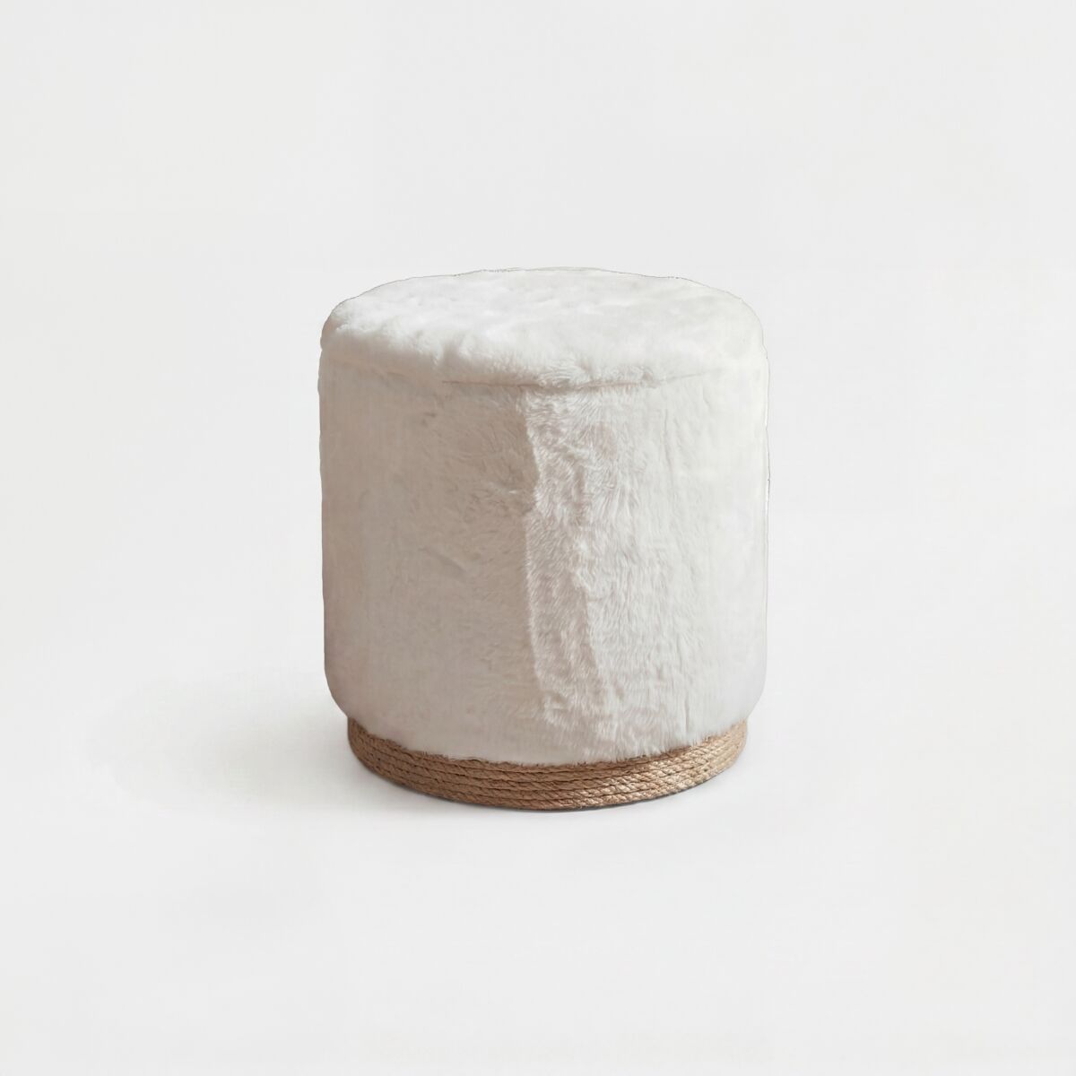 Puff con tapa RABBIT 39x39x41,5cm color blanco
