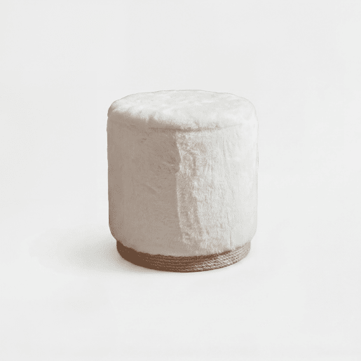Puff com tampa RABBIT 39x39x41,5cm branco Puff com tampa RABBIT 39x39x41,5cm branco