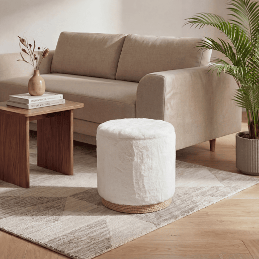 Puff com tampa RABBIT 39x39x41,5cm branco Puff com tampa RABBIT 39x39x41,5cm branco