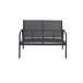 Set de jardín LUGO 4 plazas con mesa baja Set de jardín LUGO 4 plazas con mesa baja Gris Oscuro