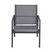Set de jardín LUGO 4 plazas con mesa baja Set de jardín LUGO 4 plazas con mesa baja Gris Oscuro