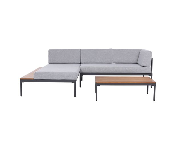 Set de jardín níjar con chaise longue y mesa baja - conforama