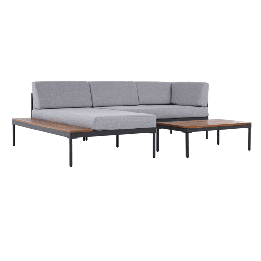 Conjunto de jardim NÍJAR com chaise longue e mesa de centro Conjunto de jardim NÍJAR com chaise longue e mesa de centro