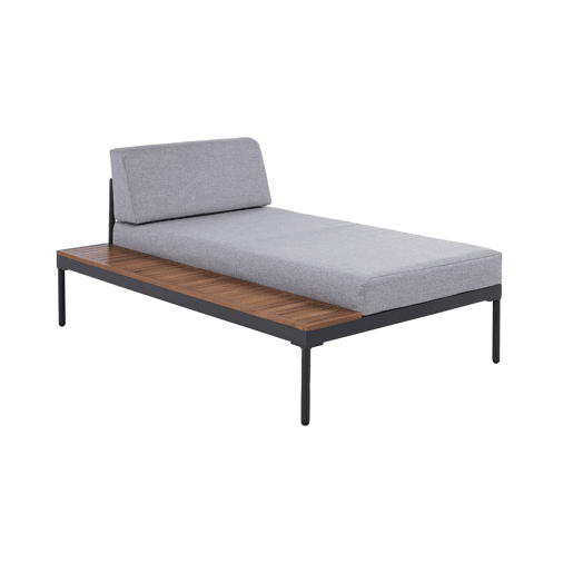 Conjunto de jardim NÍJAR com chaise longue e mesa de centro Conjunto de jardim NÍJAR com chaise longue e mesa de centro