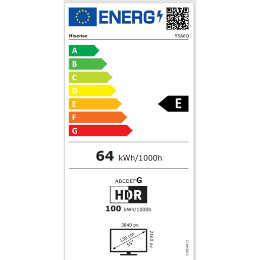 TV 55 polegadas 55A6Q Smart TV UHD 4K VIDAA