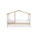 Cama cabaña AZRAEL 90cm madera natural y blanco Cama cabaña AZRAEL 90cm madera natural y blanco Natural/ Blanco